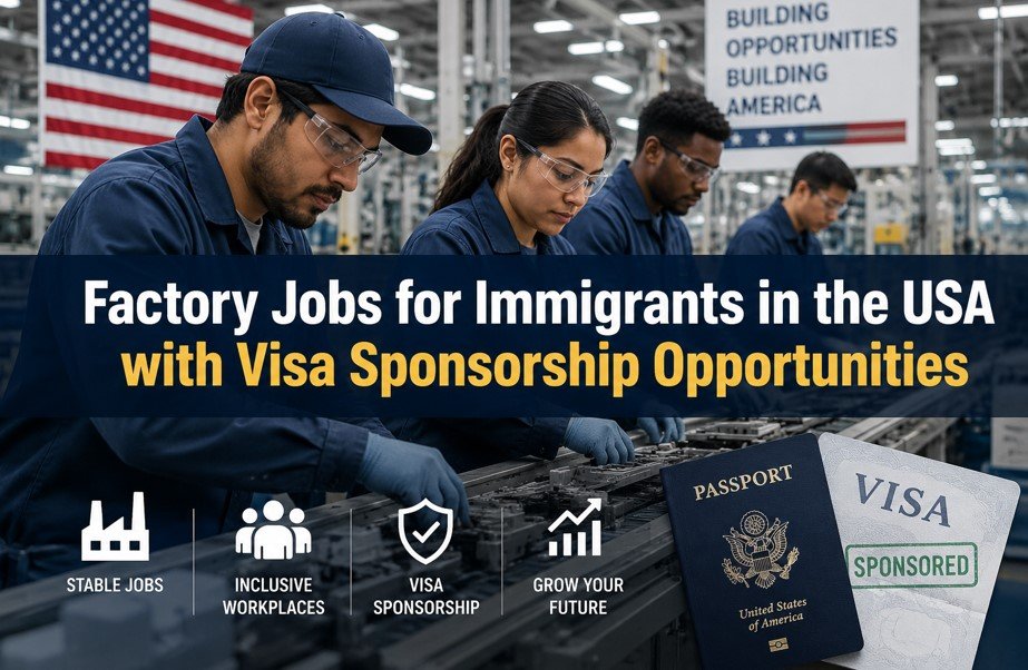 Factory Jobs for Immigrants in the USA with Visa Sponsorship Opportunities